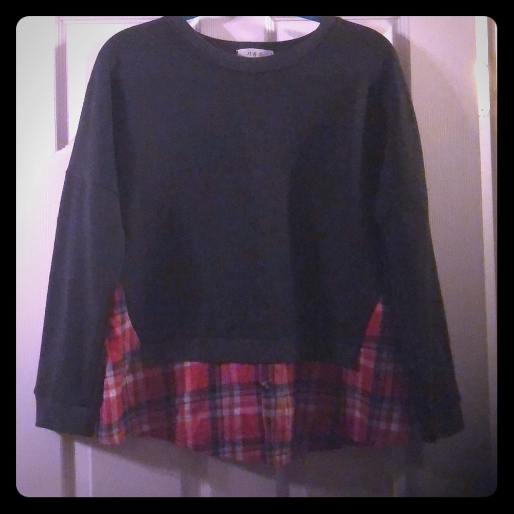 Layered sweatshirt